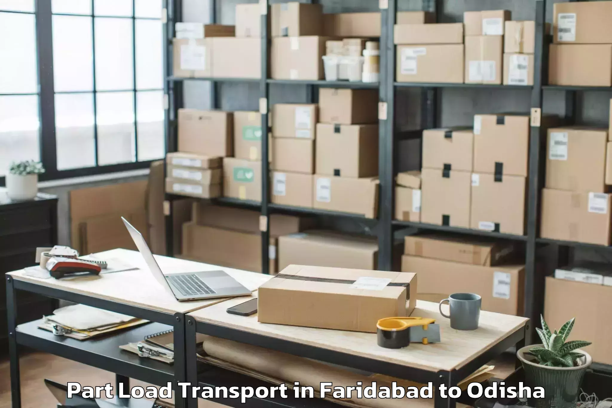 Trusted Faridabad to Xim University Harirajpur Part Load Transport